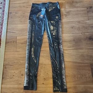 NWT Wet Look Leggings